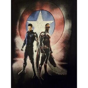 Marvel The Falcon and the Winter Soldier T-Shirt Mens Large Black‎ Excellent